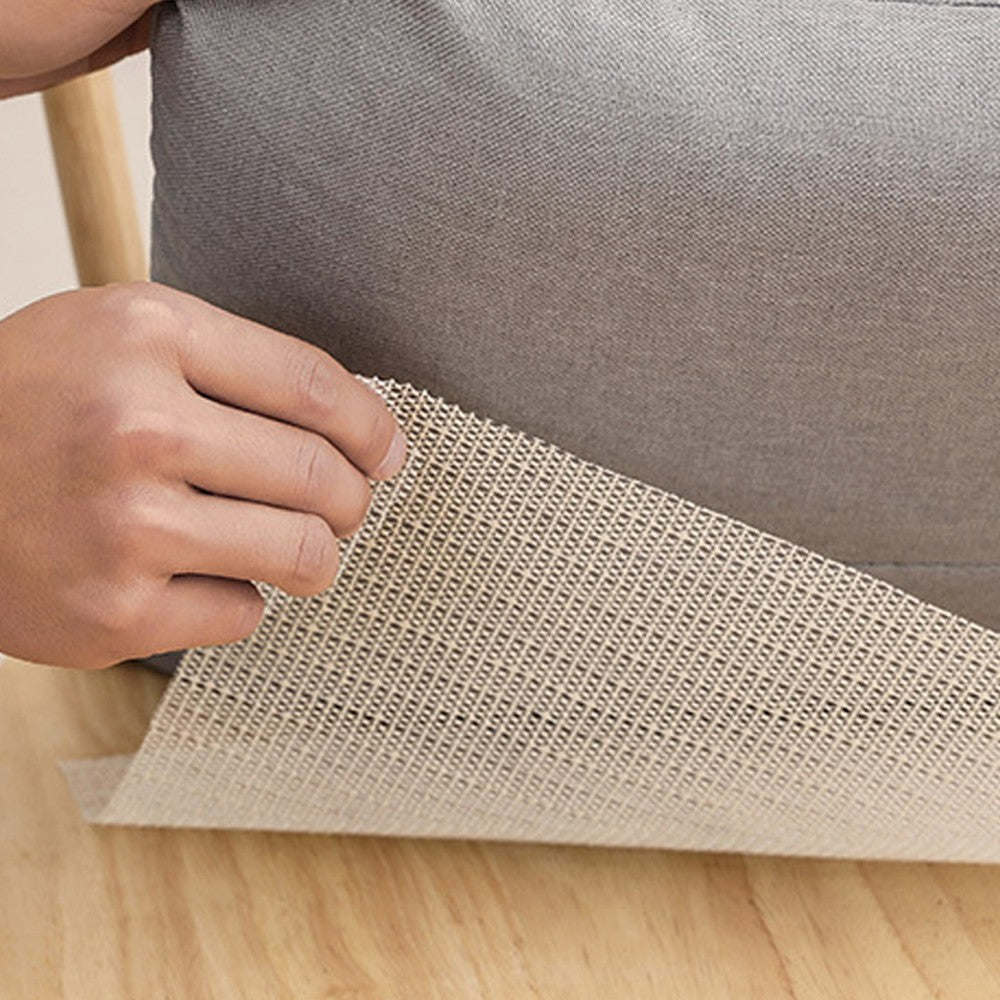2x1.8m Non-Slip Grid Rug Pad PVC Anti-Slip Carpet Mat