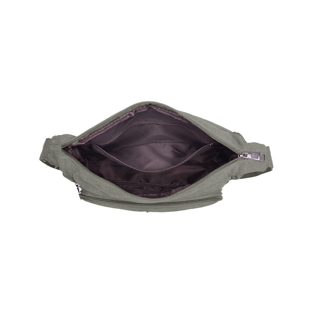 Mens Canvas Shoulder Messenger Bag Crossbody Bag Satchel Bag - Green