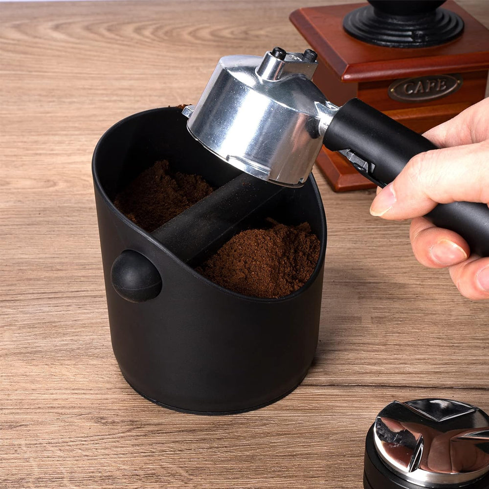 Coffee Knock Box Espresso Knock Box Coffee Grounds Container Removable Knock Bar