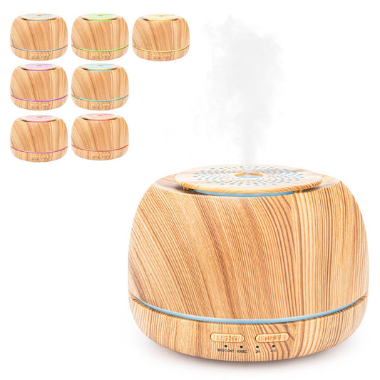 300ML Essential Oil Diffuser Aromatherapy Diffuser Mini Humidifier - Wood Color