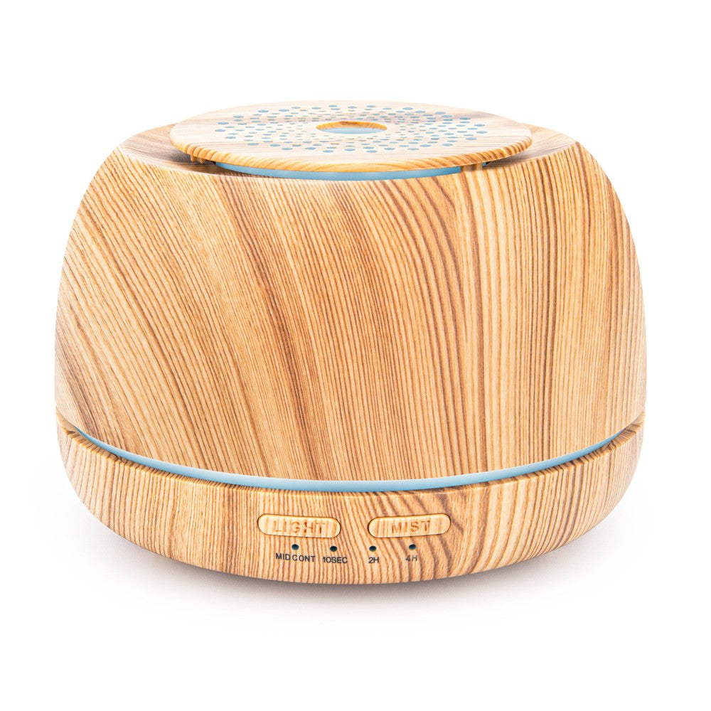 300ML Essential Oil Diffuser Aromatherapy Diffuser Mini Humidifier - Wood Color