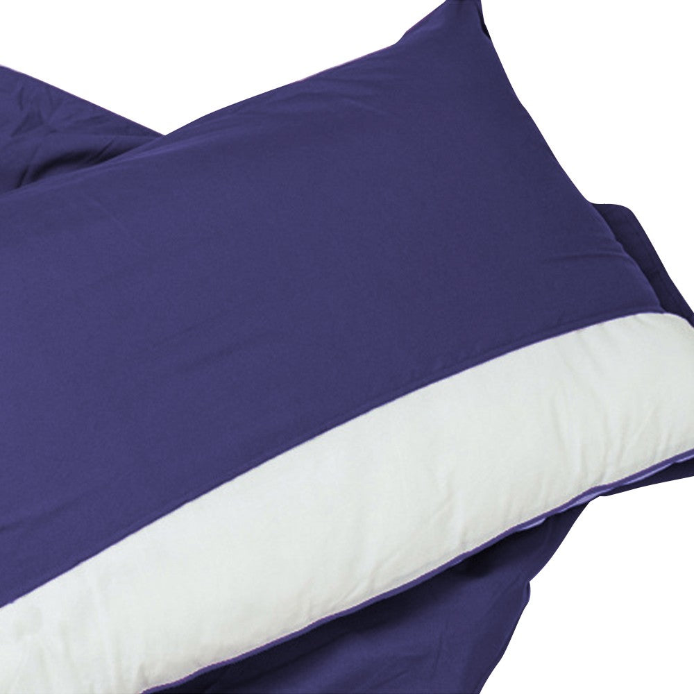 1Pc 75x210cm Portable Sleeping Bag Liner Sheet for Travel Camping - Navy Blue