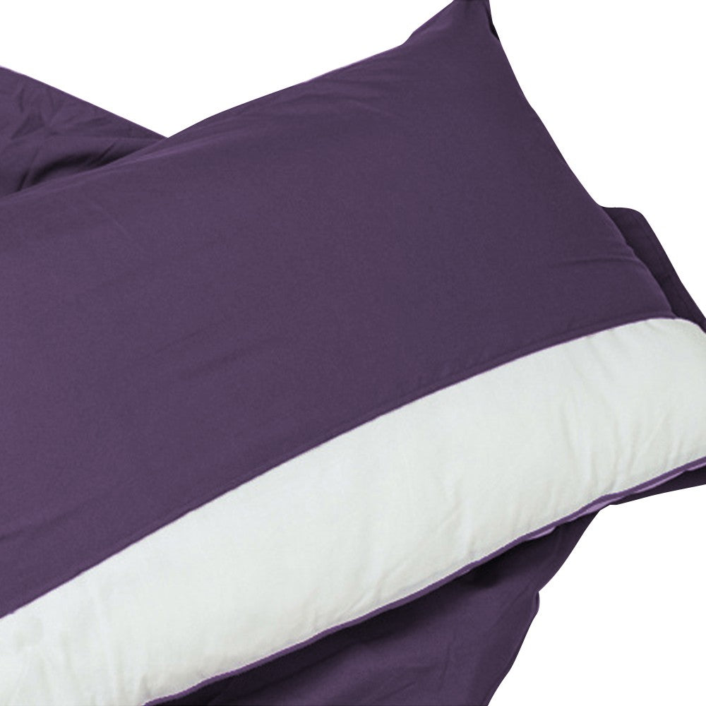2Pcs 75x210cm Portable Sleeping Bag Liner Sheet for Travel Camping - Purple