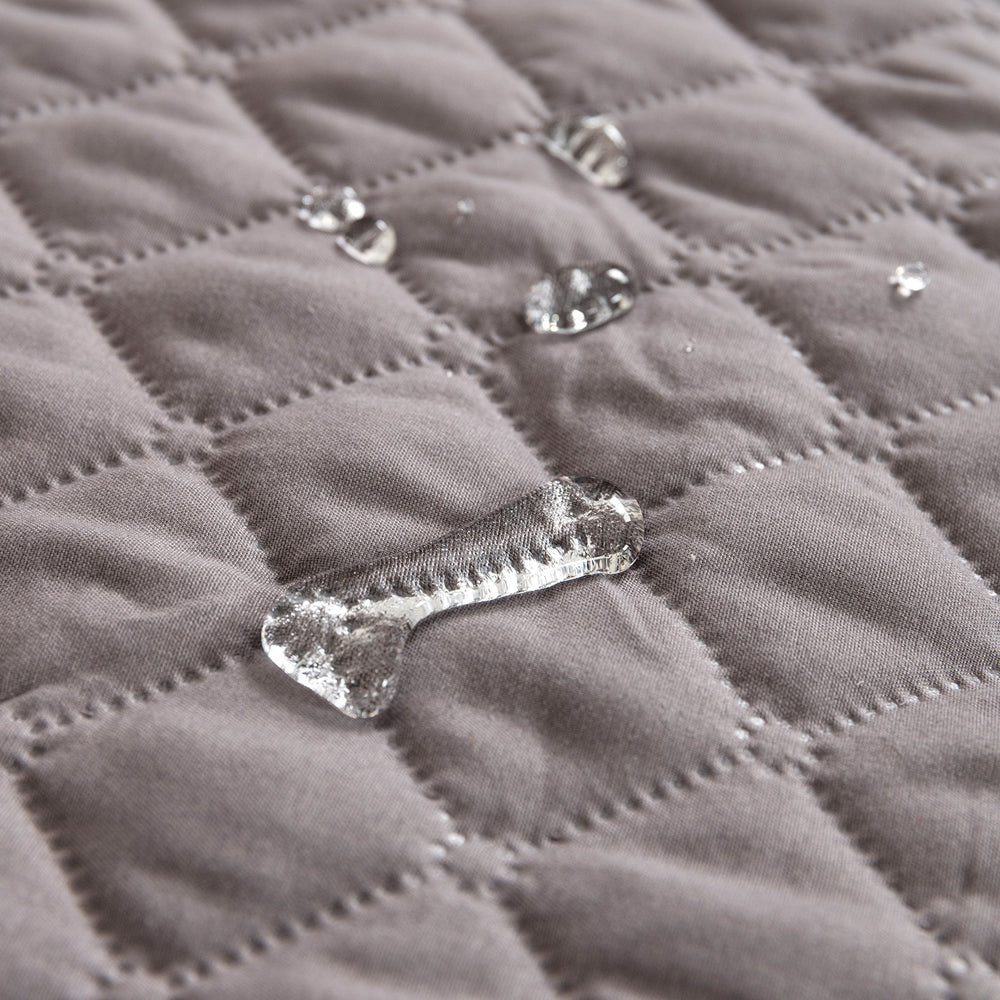 90cm Water Resistant Pet Calming Bed Mat Sofa Blanket Mat Couch Cover Grey