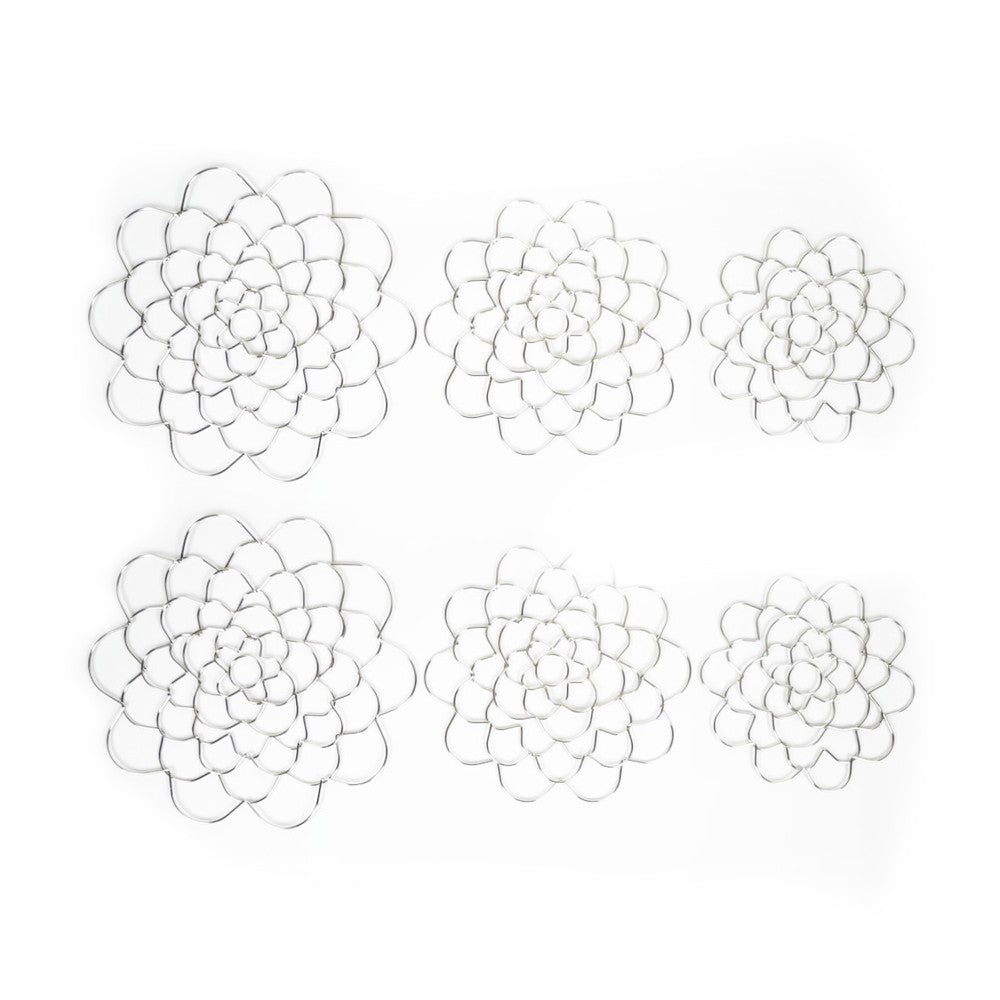 6Pcs Stainless Steel Flower Arranger Grid Vase Flower Arrangement Holder