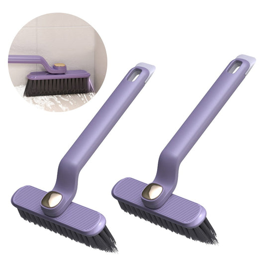 2Pcs Multi-Function Rotating Crevice Cleaning Brush Groove Gap Brush - Purple