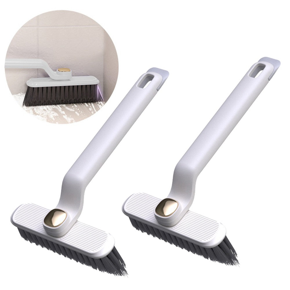 2Pcs Multi-Function Rotating Crevice Cleaning Brush Groove Gap Brush - White