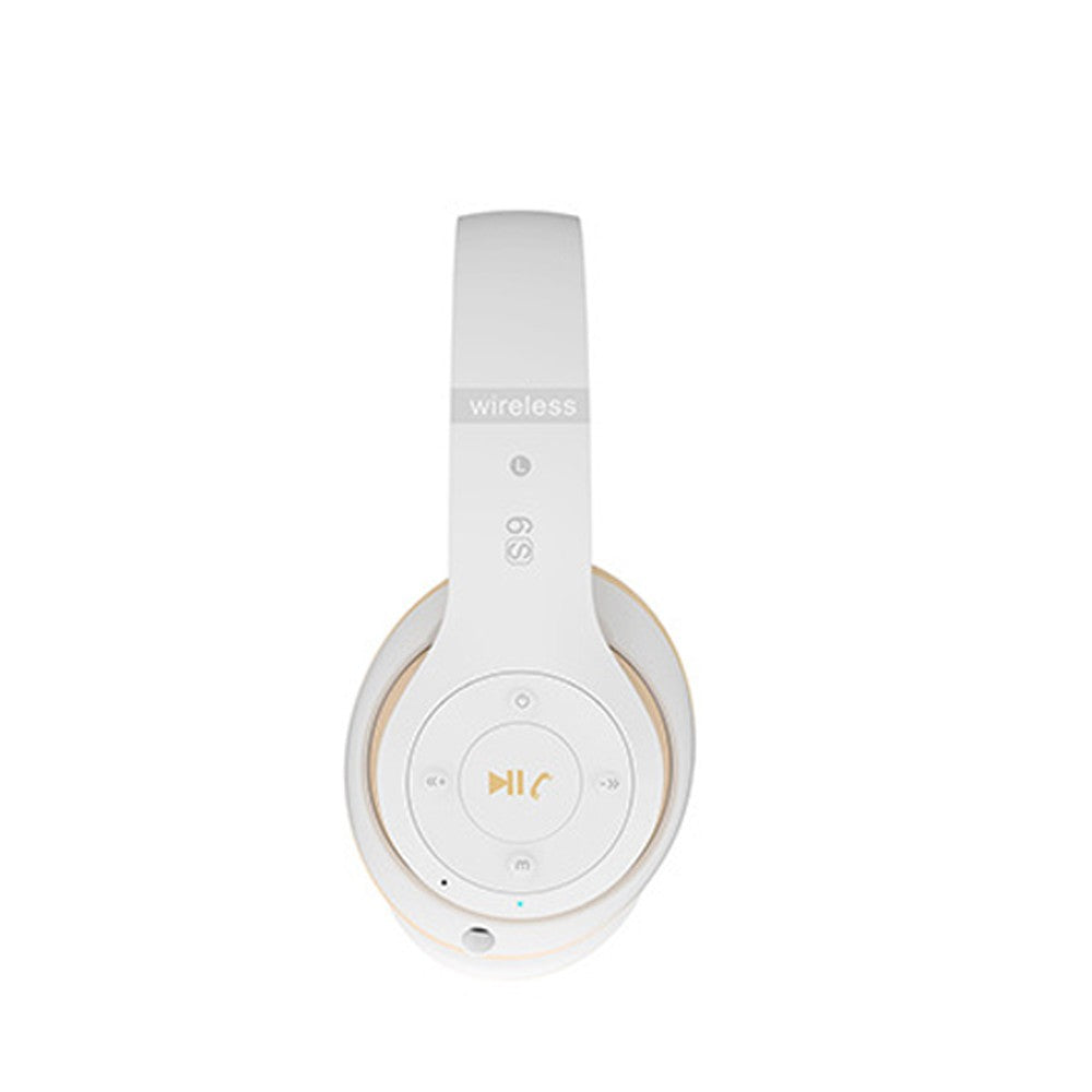 Wireless Bluetooth 5.0 Headphones Over Ear Headset with Audio Cable - White