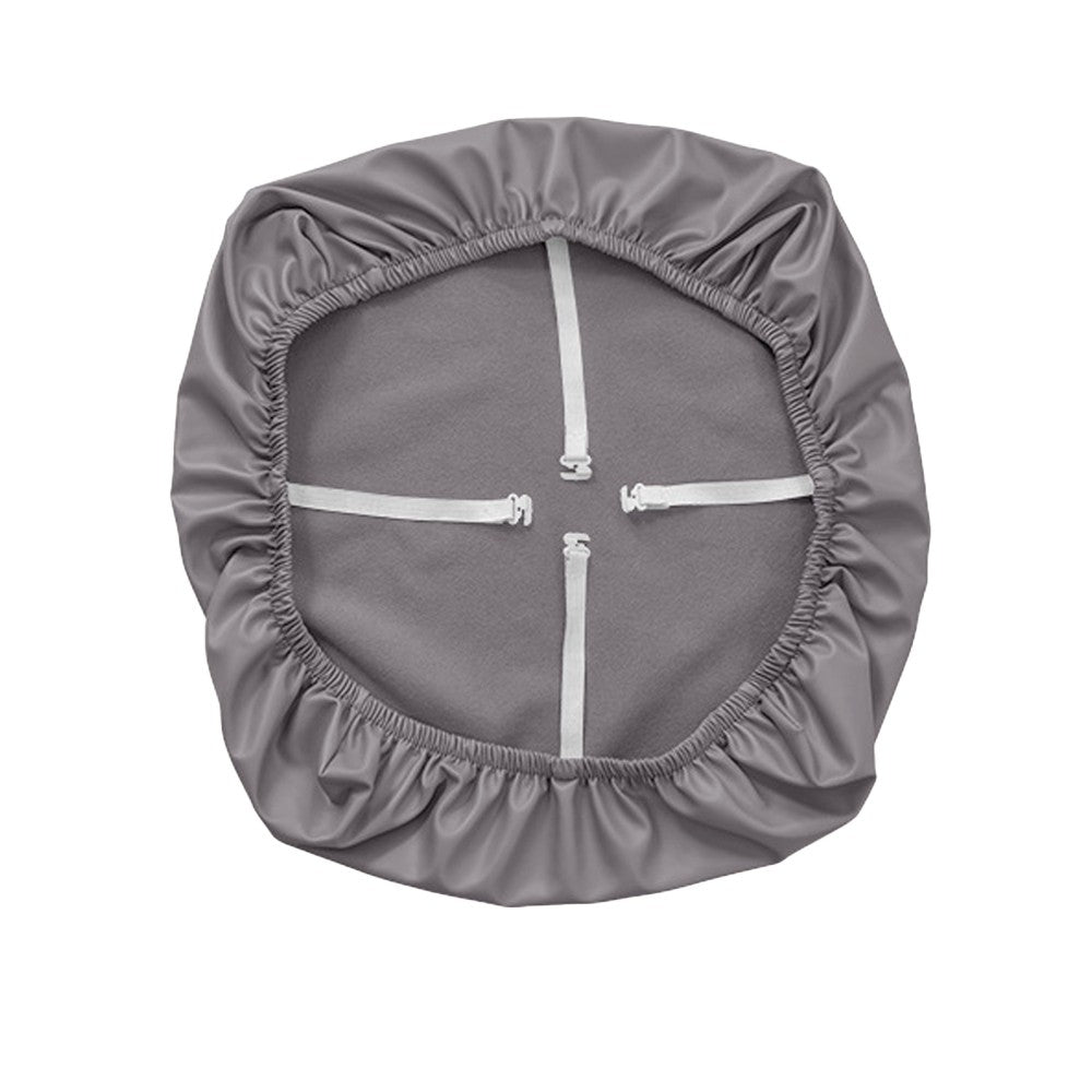 4Pcs Waterproof PU Leather Chair Seat Cover Stretch Chair Cushion Cover - Grey