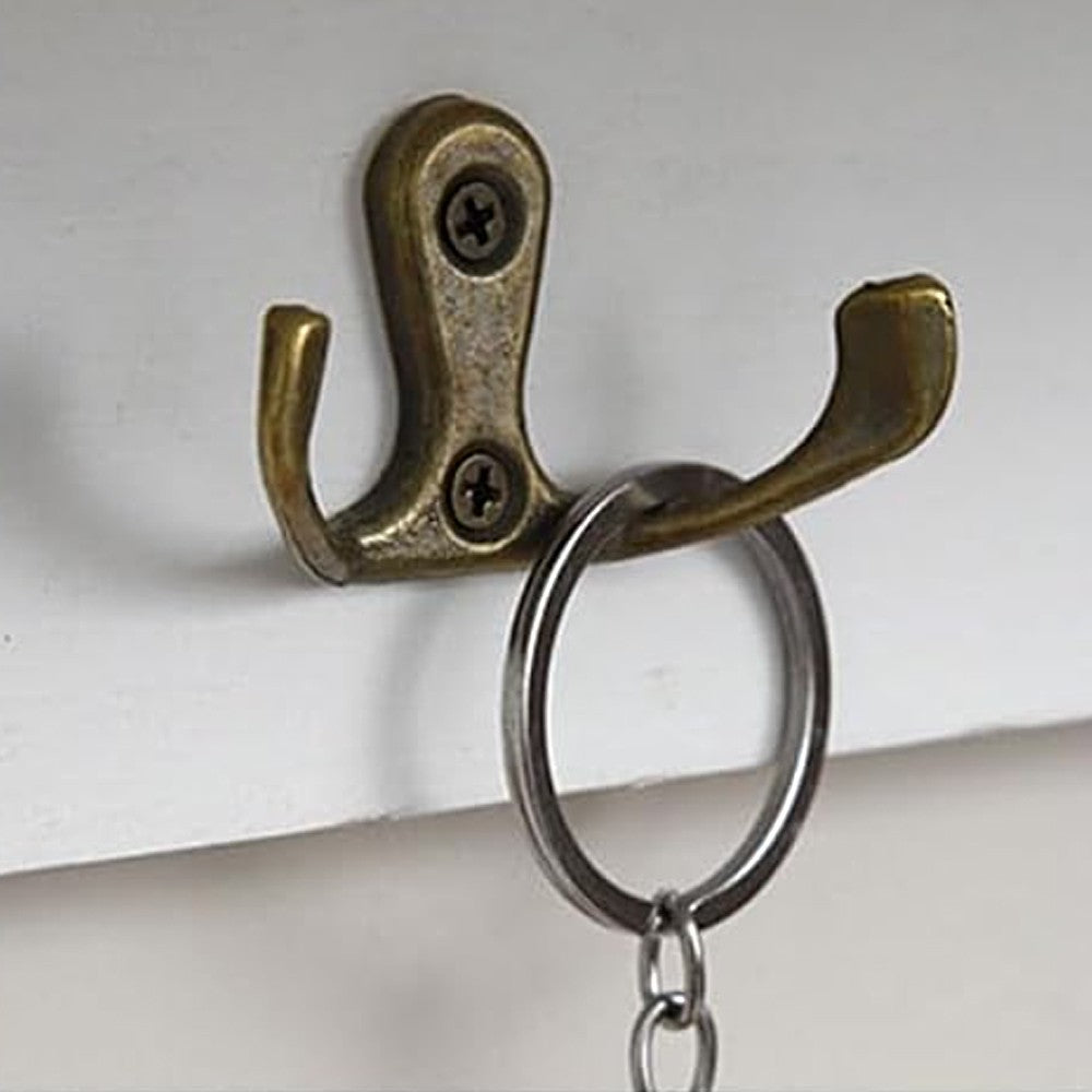 Wall Mounted Key and Mail Holder Entryway Wall Hanging Storage Rack - White