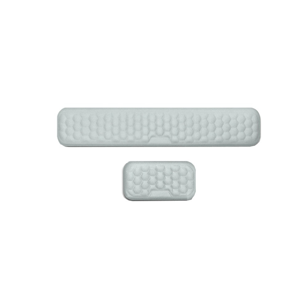 Keyboard and Mouse Wrist Rest Set Ergonomic Soft Memory Foam Support Pad - Grey