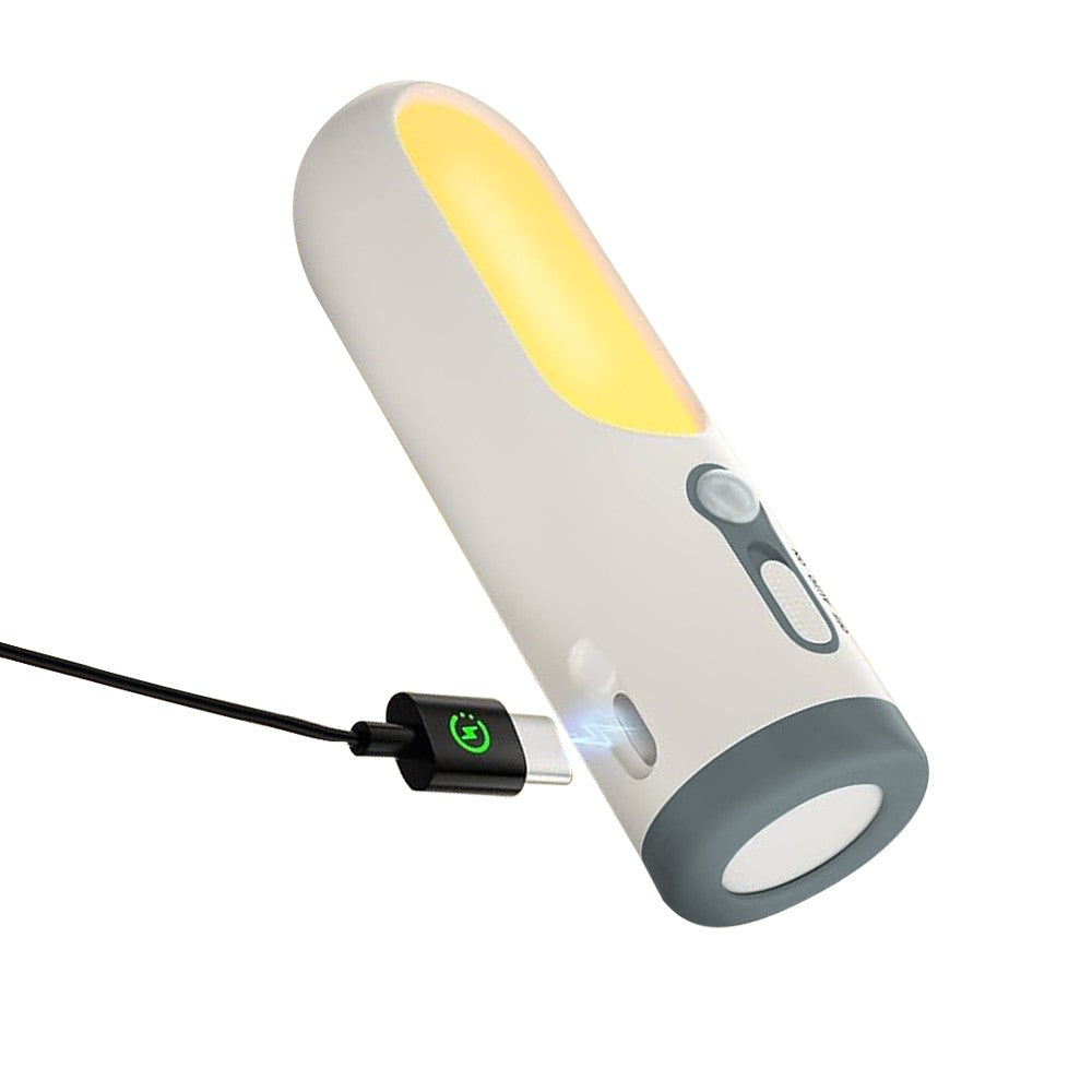 1Pc Motion Sensor LED Light USB Rechargeable Night Light Portable Flashlight