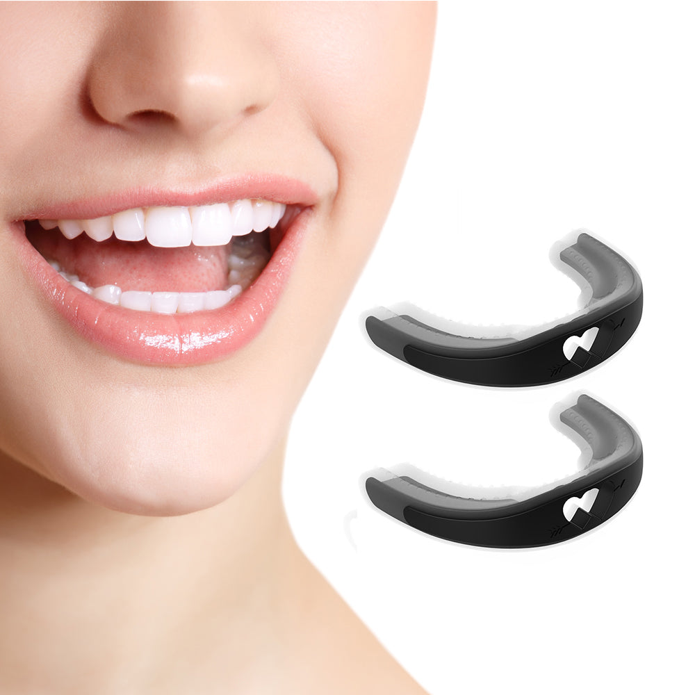 Set of 2Pcs Stop Snoring Mouth Guard Aid Snore Stopping Mouthpiece Anti Snore Grinding