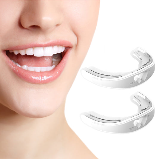 2Pcs Stop Snoring Mouth Guard Aid Mouthpiece Sleep Apnea Bruxism Grinding-White