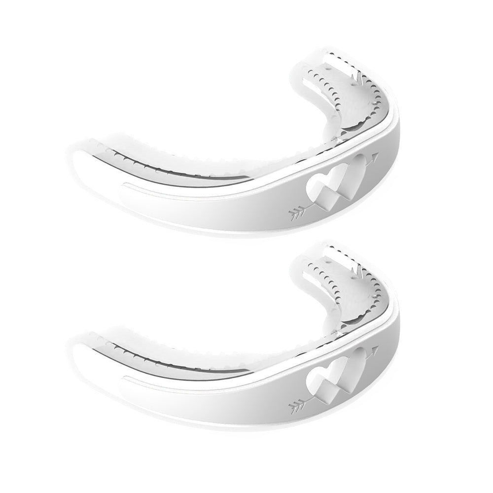 2Pcs Stop Snoring Mouth Guard Aid Mouthpiece Sleep Apnea Bruxism Grinding-White