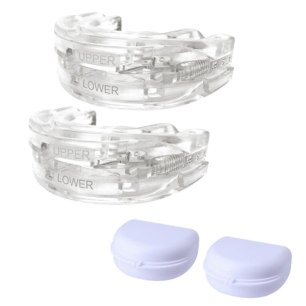 2Pcs Snoring Mouth Guard Anti Snore Mouthpiece Sleep Aid Apnea Adjustable