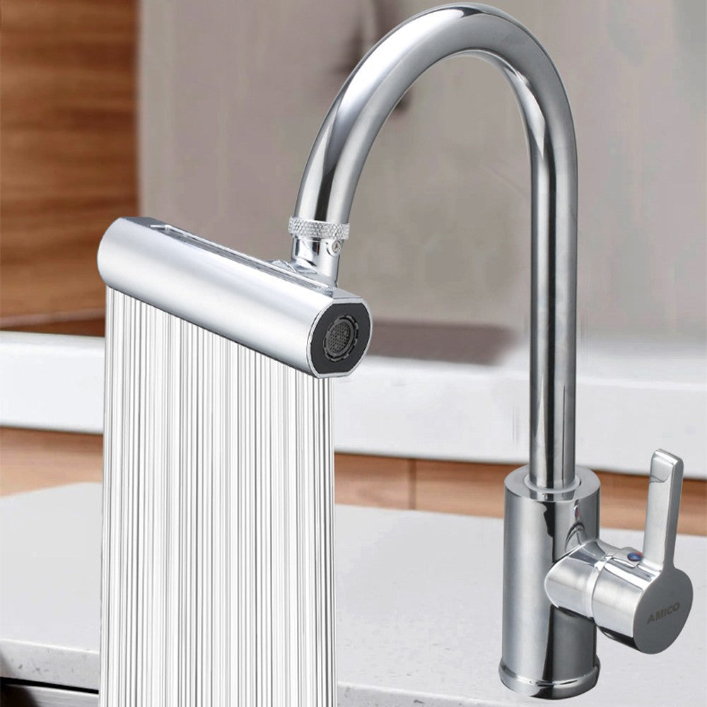 1Pc Multi-Functional Waterfall Faucet 4 Modes Swivel Faucet Extender