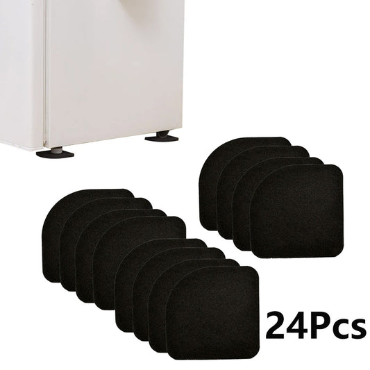 24Pcs Washing Machine Anti-Vibration Pads Dryer Support Feet Stabilizer Mat