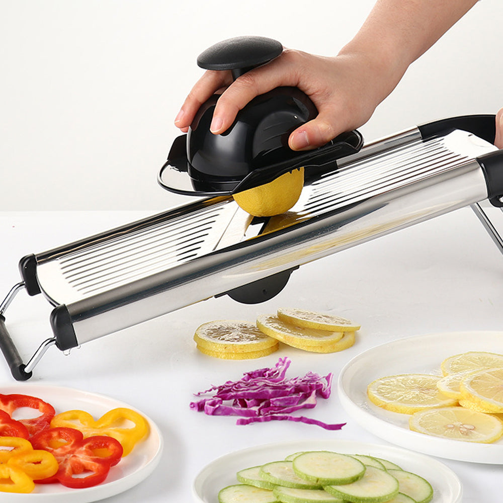 Stainless Steel Adjustable Mandoline Food Slicer Versatile Kitchen Tool