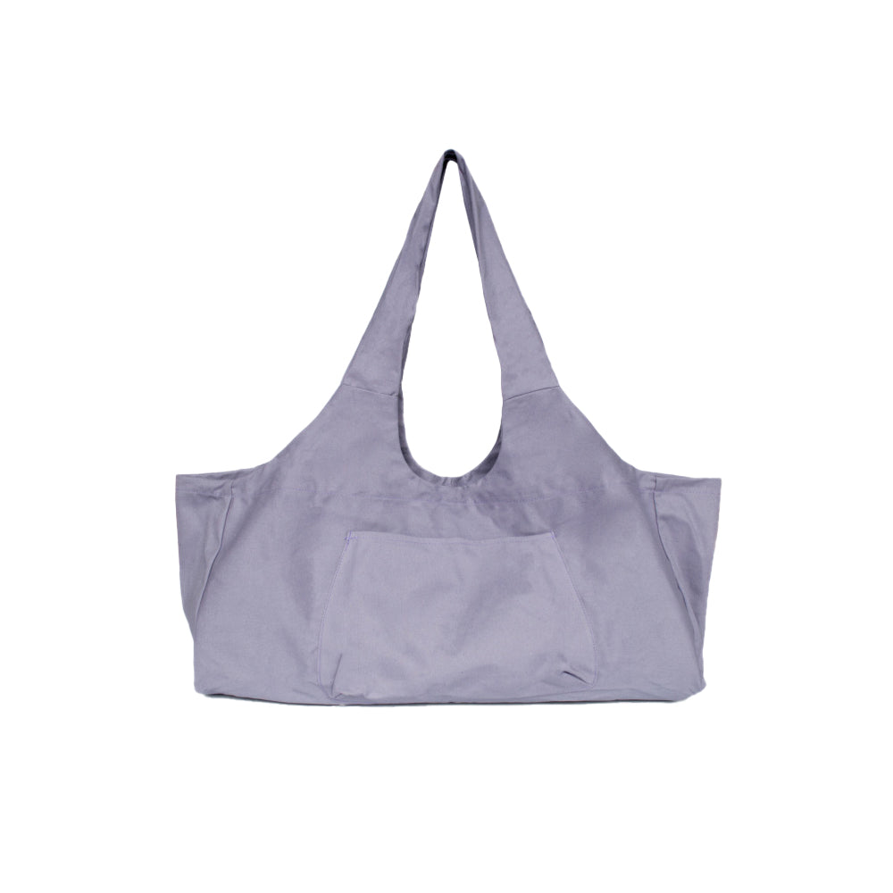Large Yoga Bag or Yoga Mat Carrier with Side Pocket - Purple