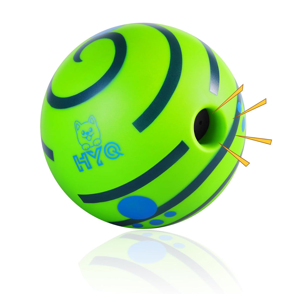 11cm Wobble Wag Giggle Dog Ball Interactive Dog Toy Ball