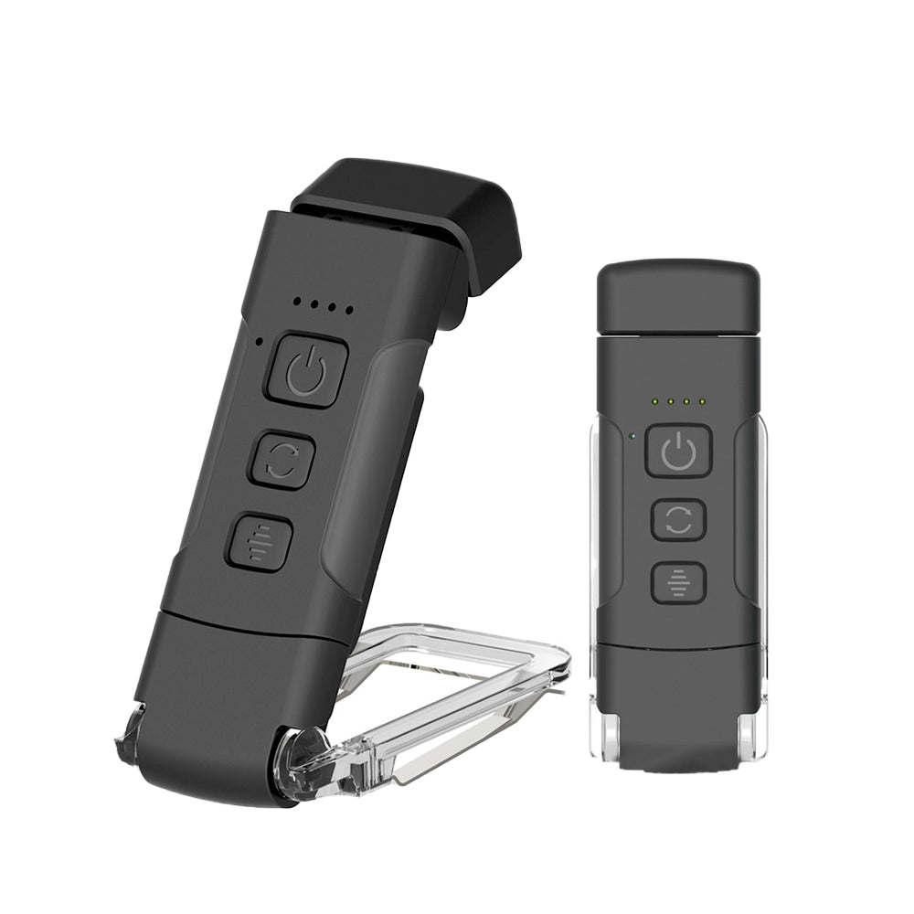 Reading Light Book Clip Lamp Bookmark Lamp USB Rechargeable Portable - Black