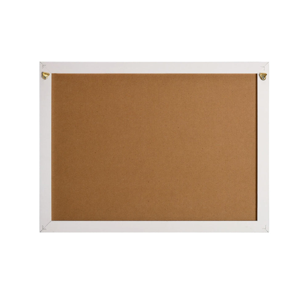 Bulletin Board Cork Board Notice Large Memo Photos Wooden Frame Wall - White