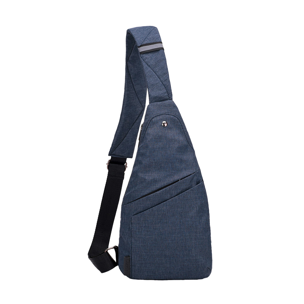 Anti-theft Sling Chest Pack Lightweight Crossbody Pocket Bag - Blue