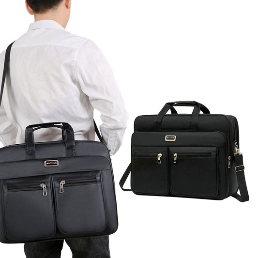 Men Laptop Bag for 15.6 inch Briefcase Bag Office Carry Bag Double Front Pocket