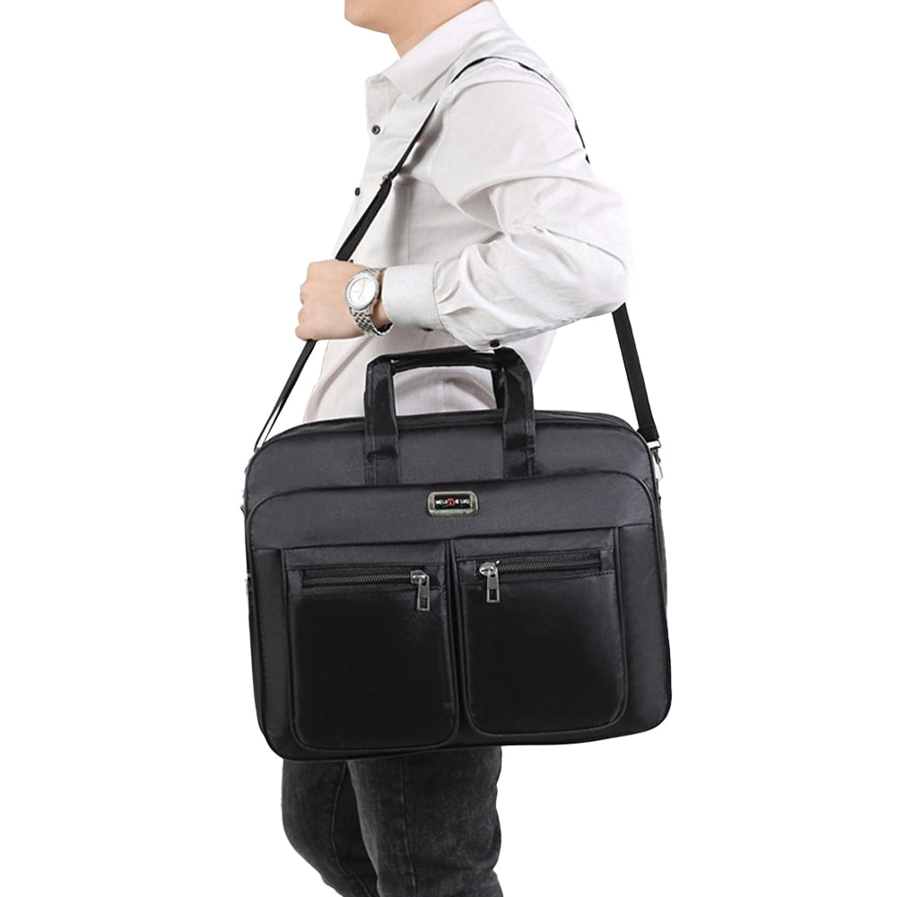 Men Laptop Bag for 15.6 inch Briefcase Bag Office Carry Bag Double Front Pocket