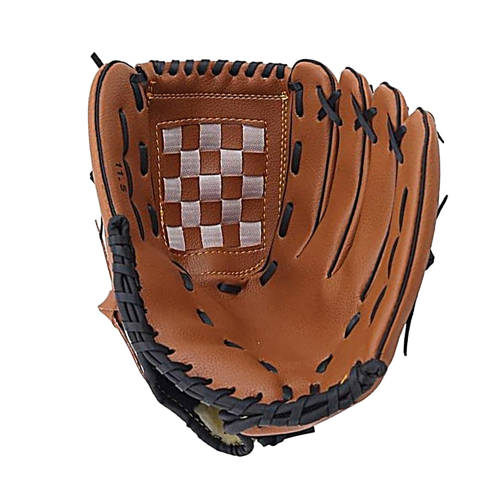 31.8cm Baseball Glove Softball Mitt for Teens Adults Softball Training - Brown