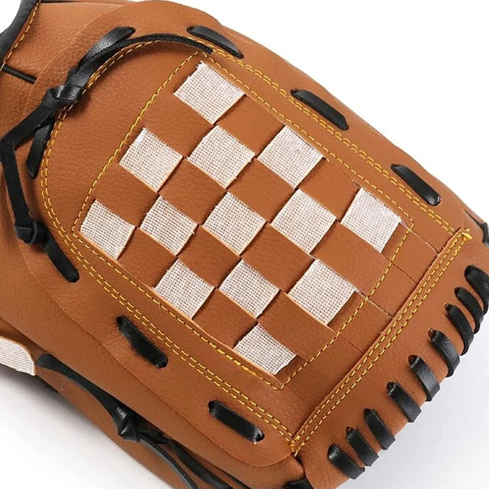 29.2cm Baseball Glove Softball Mitt for Teens Adults Softball Training - Brown