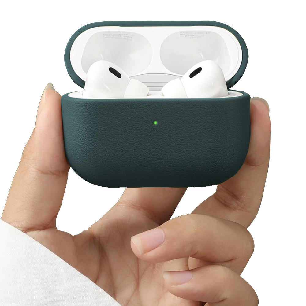 For Apple AirPods Pro 2 Shockproof Case Cover with Lanyard - Dark Green