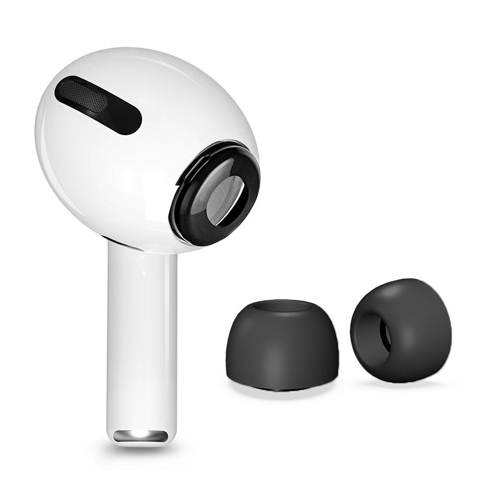6 Pairs Replacement Ear Tips for AirPods Pro Memory Foam Ear Buds Black