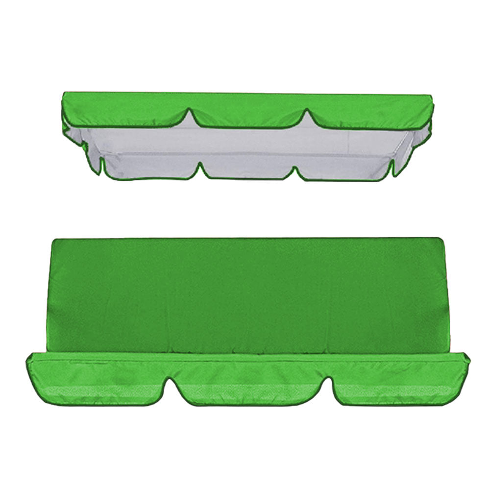 Waterproof Swing Canopy Swing Seat Sun Shade Cover with Seat Cover - Green