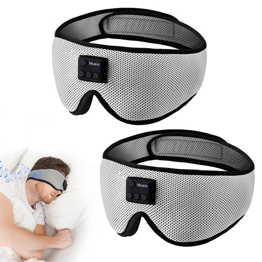 2Pcs Bluetooth Sleeping Headphone 3D Eye Mask Wireless Sleeping Eye Mask