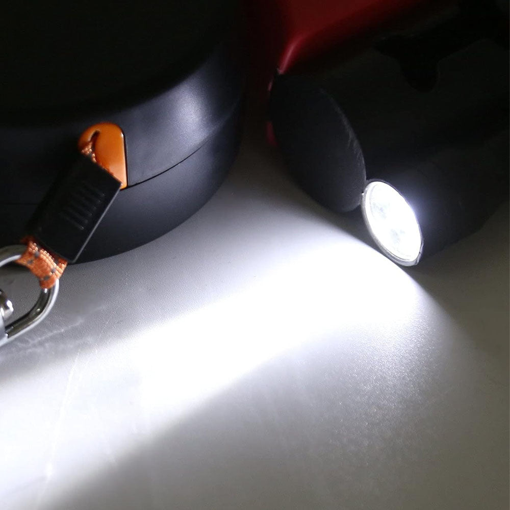 Retractable Pet Dog Lead Leash Dual Dog Pet Leash Durable Pet Leash Rope Red