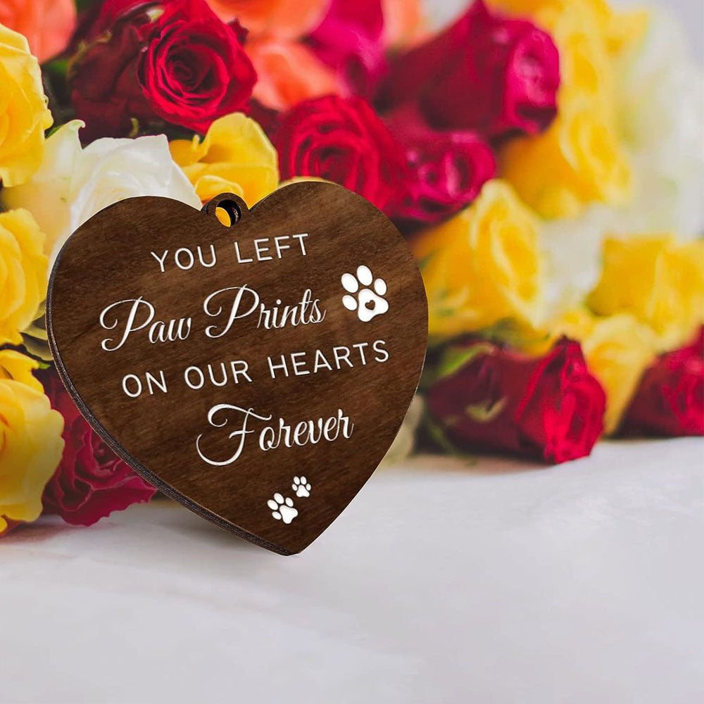 2Pcs Pet Dogs Cats Rotating Wooden Picture Frame for 4x6 inch Photo