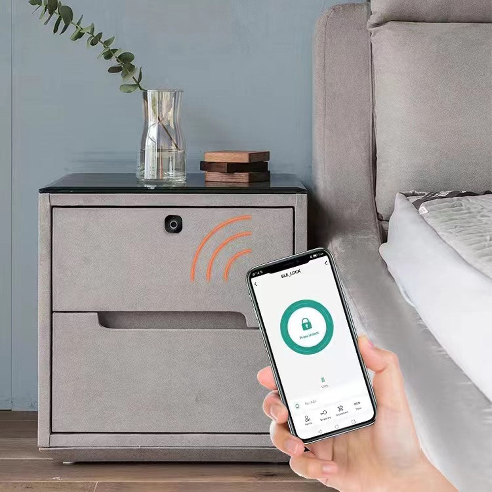 Tuya Bluetooth APP Drawer Cabinet Lock Smart Fingerprint Cabinet Lock