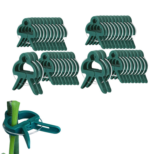 40Pcs 4.5 x 3cm Plant Support Clips Garden Vine Clips for Climbing Plants