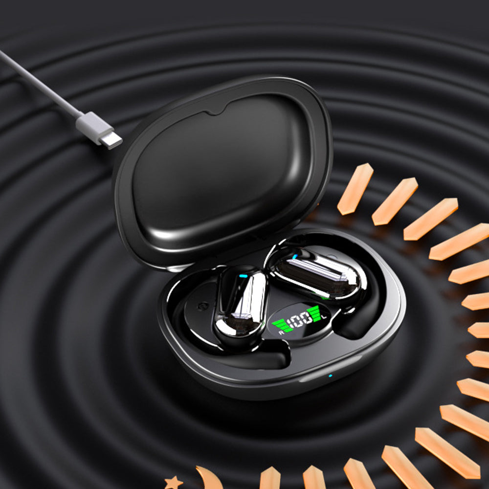 Wireless Bluetooth 5.4 Earphones Earhook Headphones Sports Earbuds Black