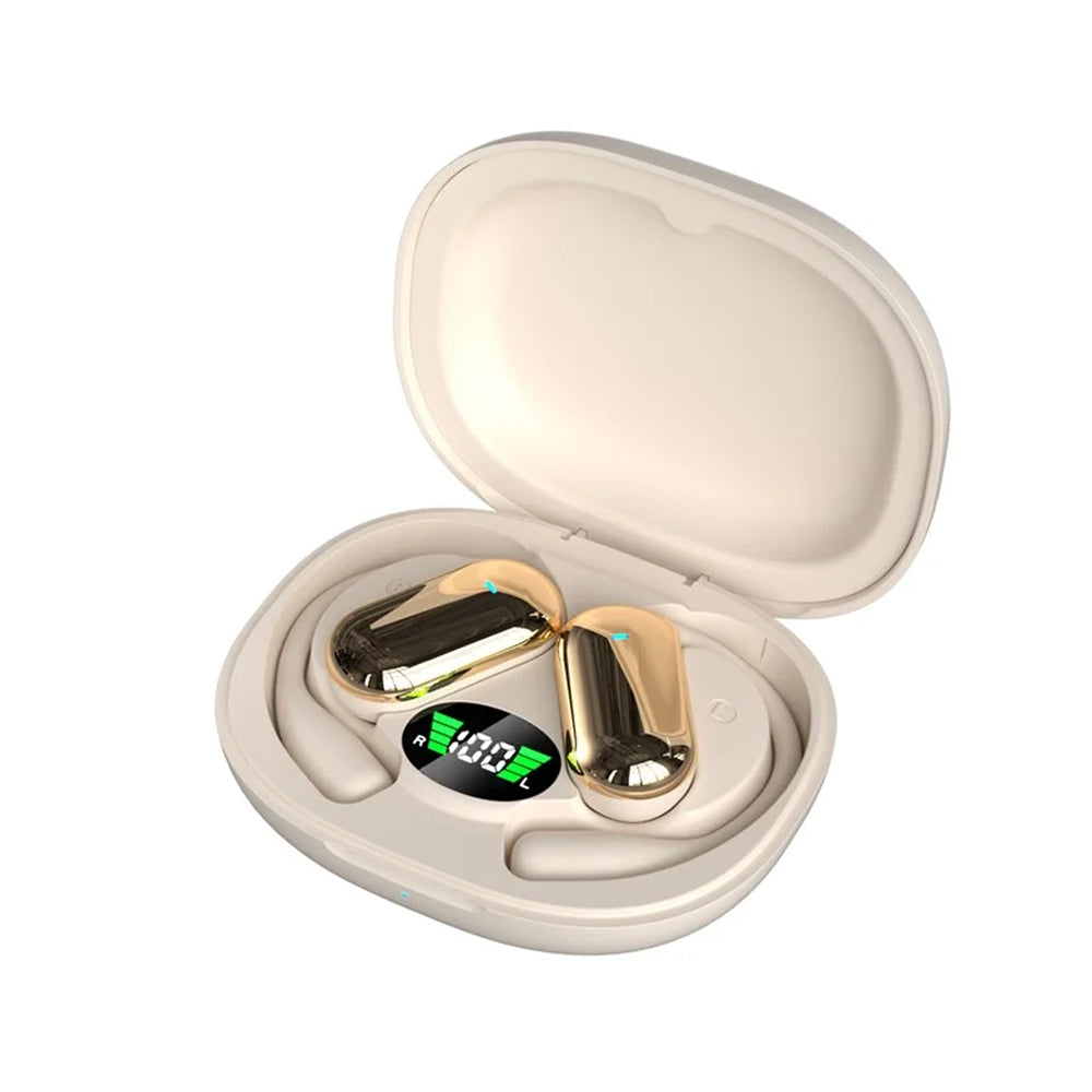 Wireless Bluetooth 5.4 Earphones Earhook Headphones Sports Earbuds Khaki