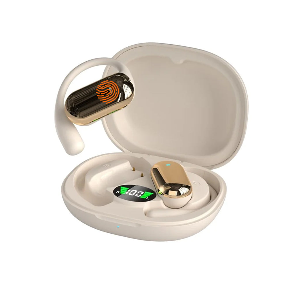 Wireless Bluetooth 5.4 Earphones Earhook Headphones Sports Earbuds Khaki