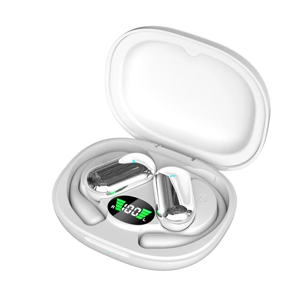 Wireless Bluetooth 5.4 Earphones Earhook Headphones Sports Earbuds White