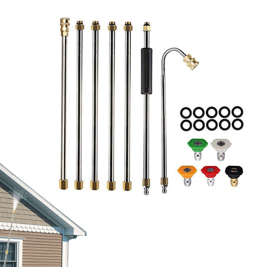 Pressure Washer Extension Wand Set Replacement Lance with 5 Nozzle Tips