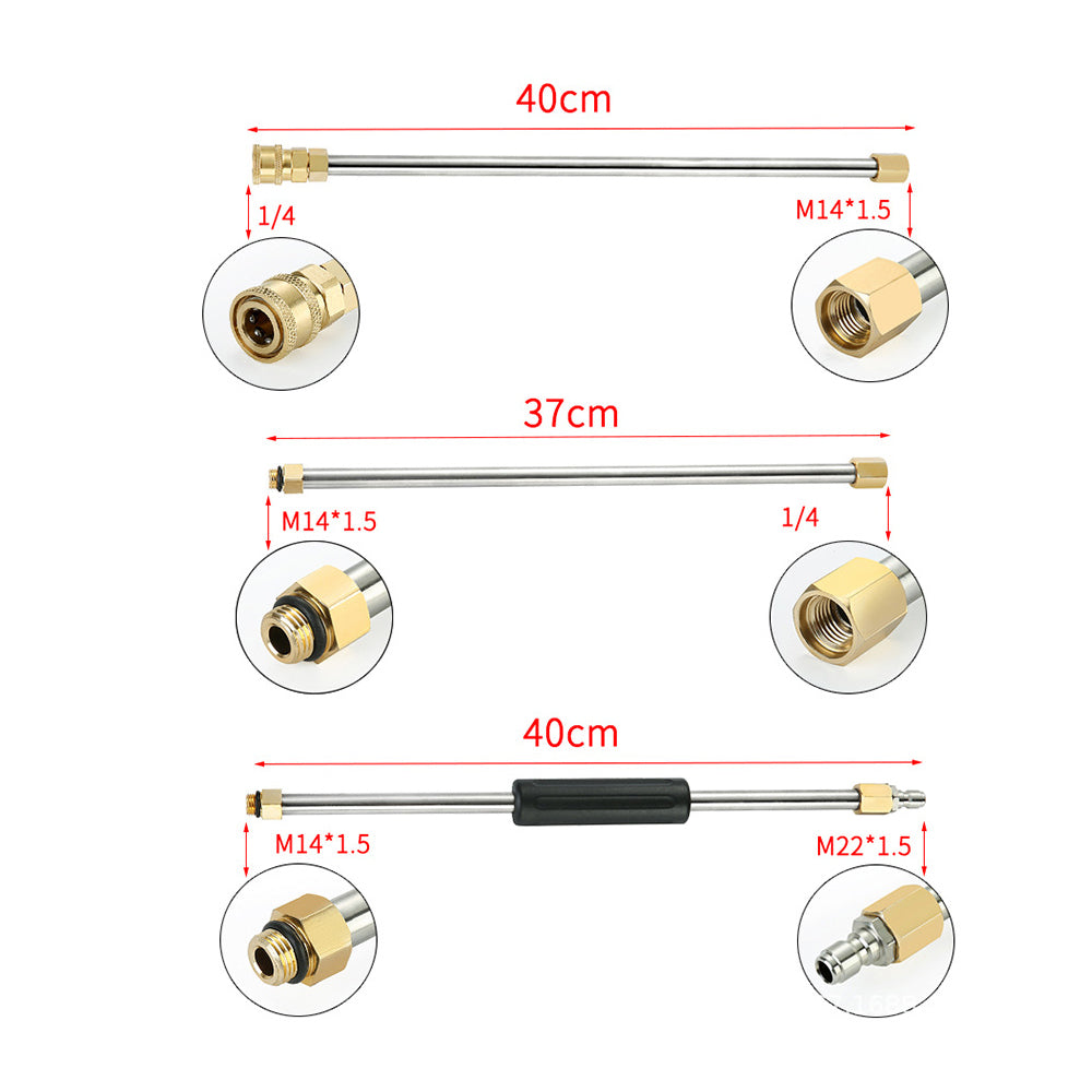 Pressure Washer Extension Wand Set Replacement Lance with 5 Nozzle Tips
