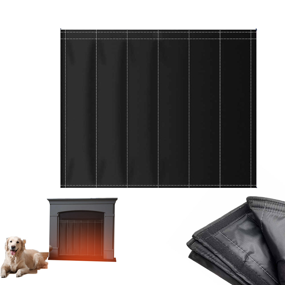 114 x 86cm Fireplace Blocker Blanket Fireplace Cover for Stops Heat Loss