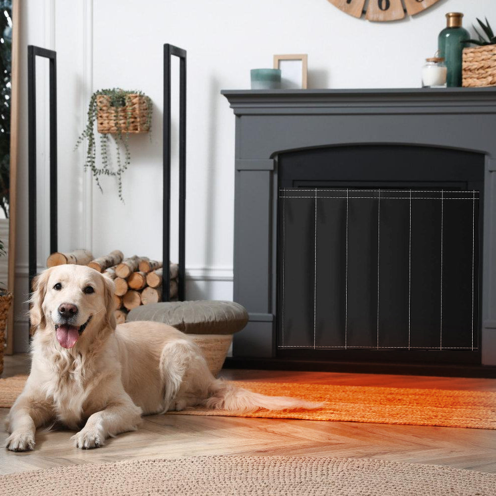 114 x 86cm Fireplace Blocker Blanket Fireplace Cover for Stops Heat Loss