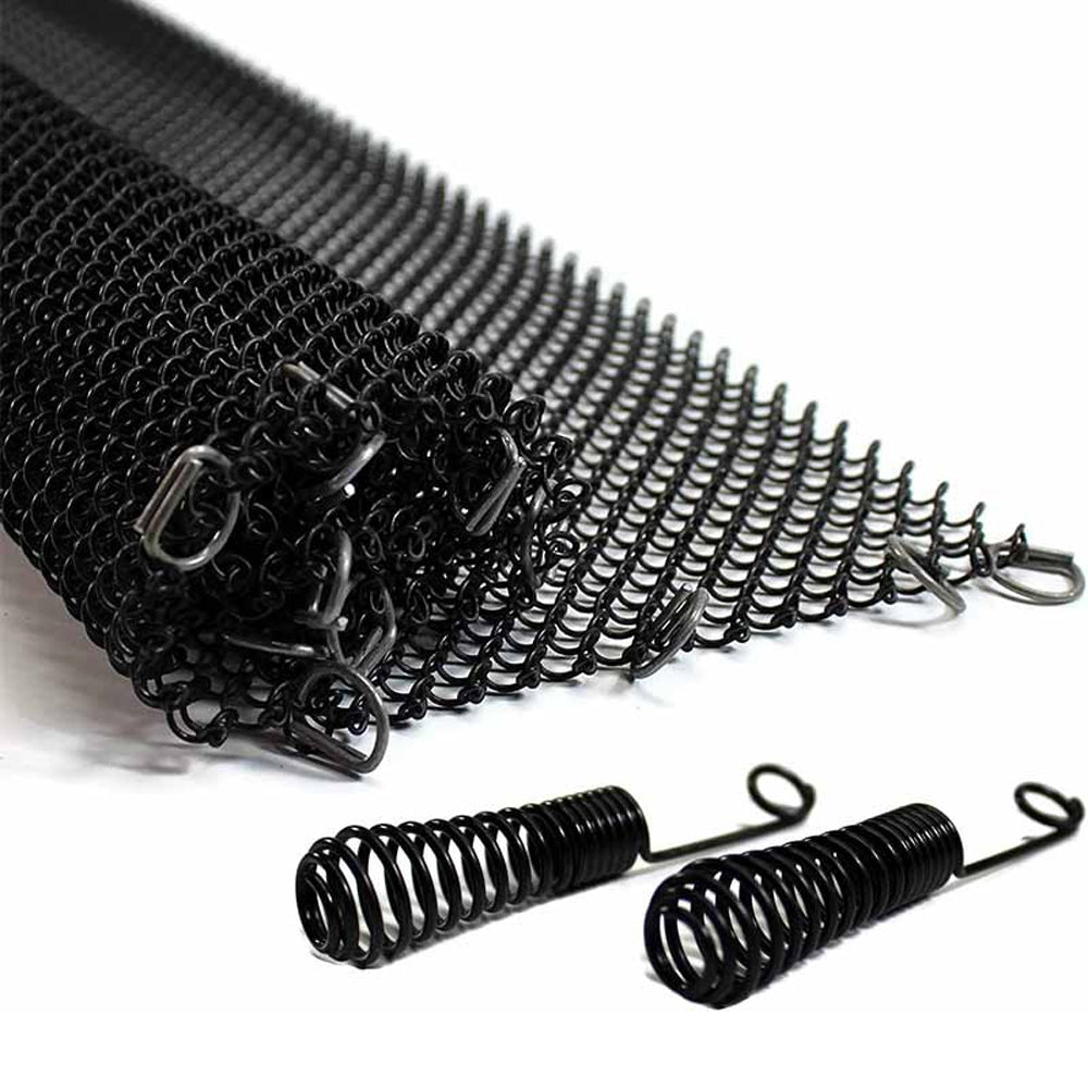 2Pcs 61 x 50.8cm Fireplace Mesh Screen Curtains Decorative Spark Guard Chain