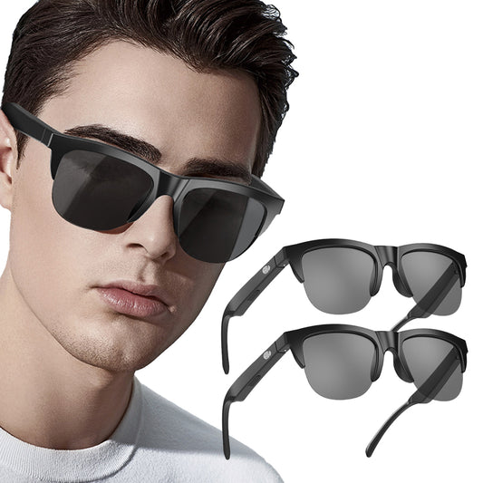2Pcs Bluetooth 5.3 Smart Glasses Wireless Headphone Audio Music Sunglasses
